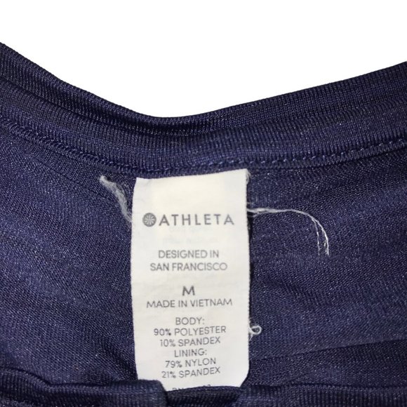 ATHLETA Pacifica 1/2 Zip Cap Sleeve Rash Guard Shirt Short Sleeve Size Women's M - Picture 5 of 8